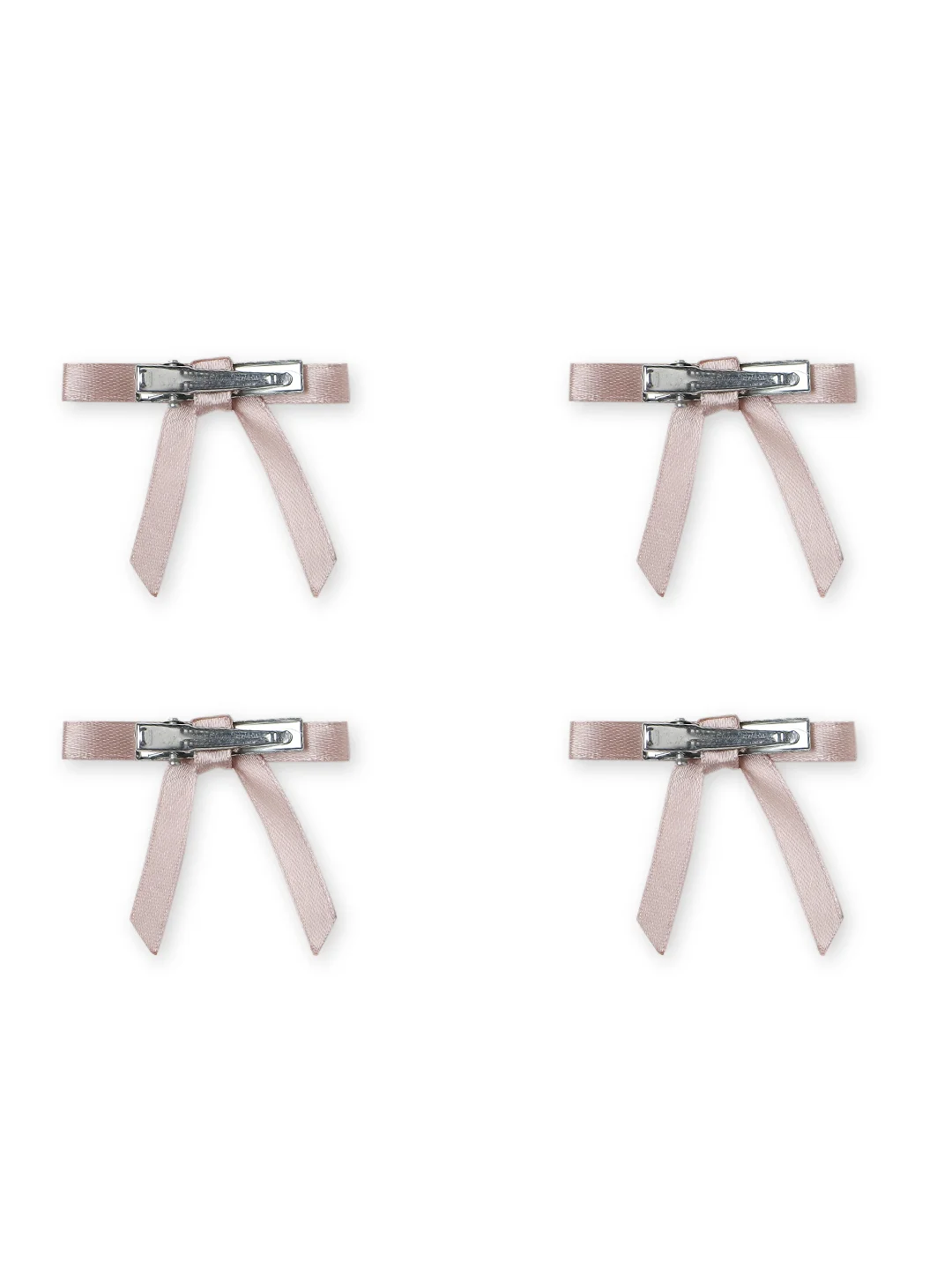 Combo of 4 Satin Silk Mini Hairpin Bow - Image 2