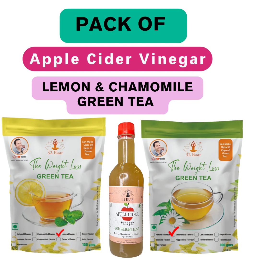 Combo Of Apple Cider Vinager Chamomile And Lemon Green Tea - Image 2