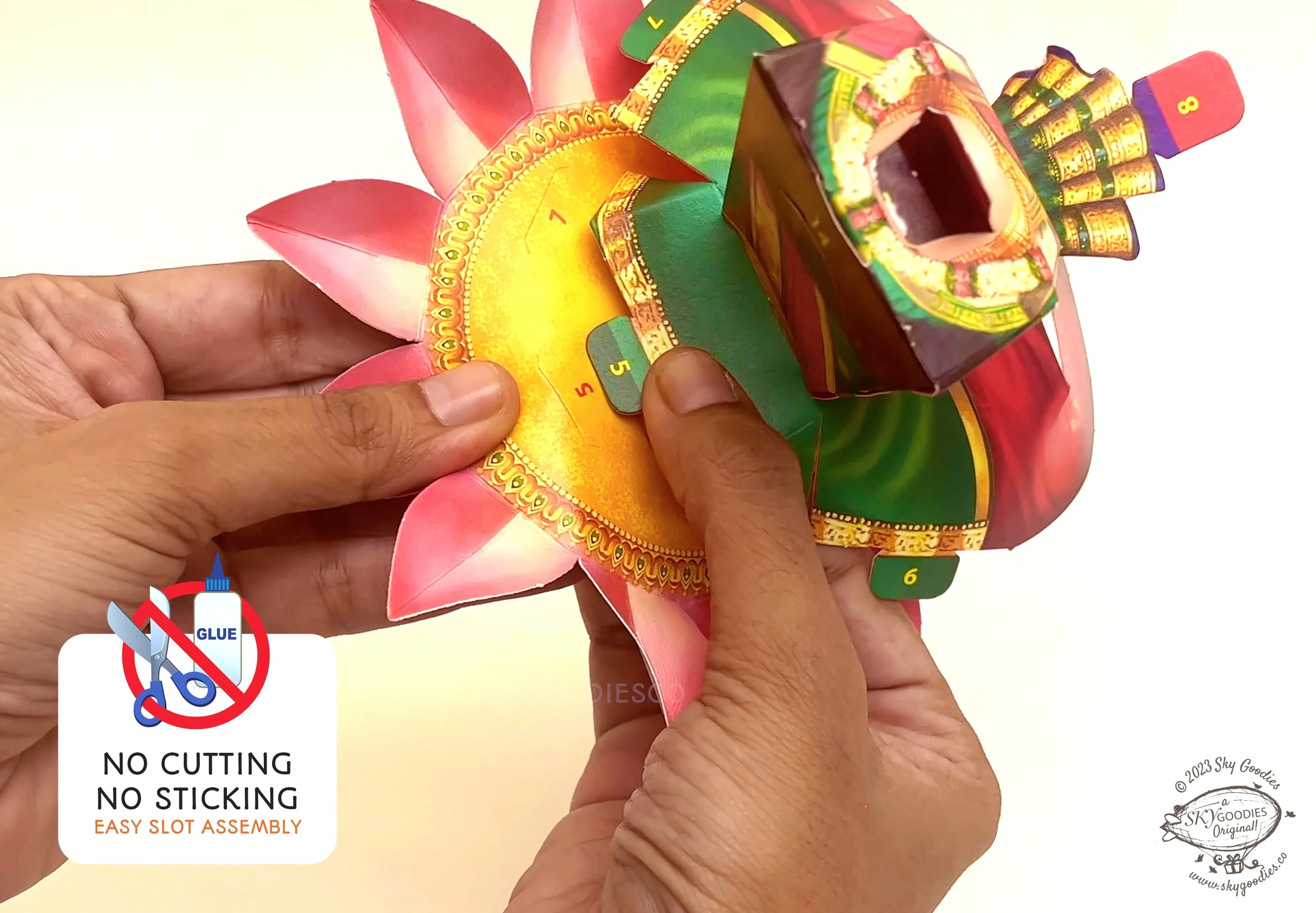 Combo Saver: Ganesh and Lakshmi DIY Paper Craft Kits - Image 11