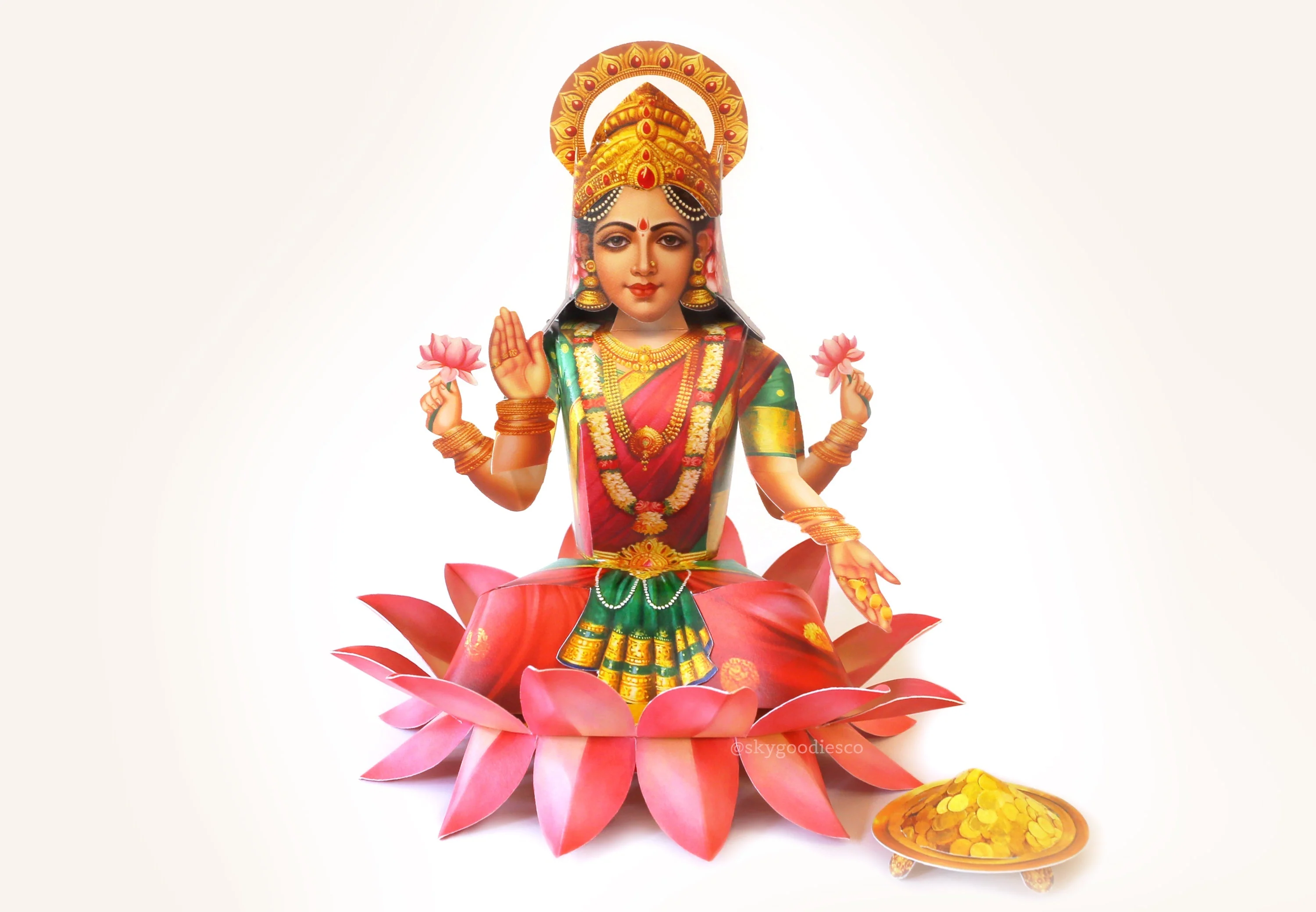 Combo Saver: Ganesh and Lakshmi DIY Paper Craft Kits - Image 16