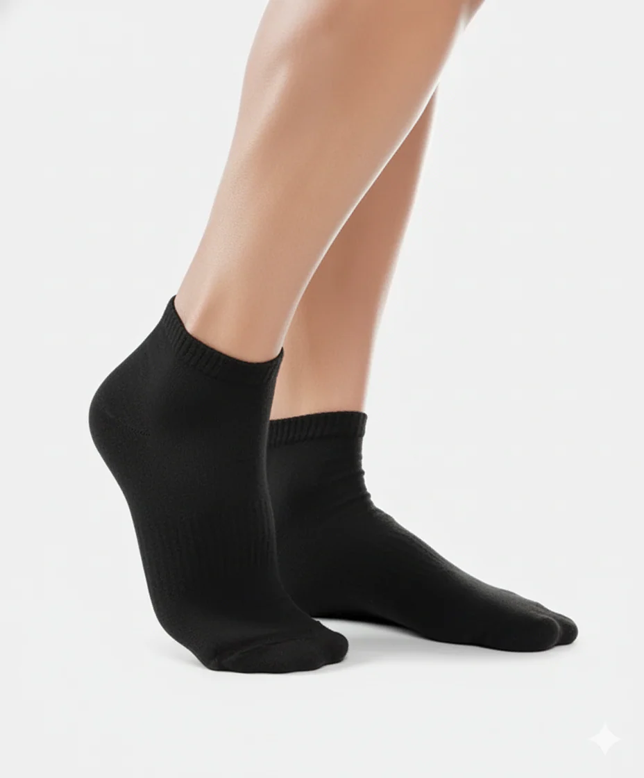 Combo Solid Ankle Socks 2 Pairs - Image 4