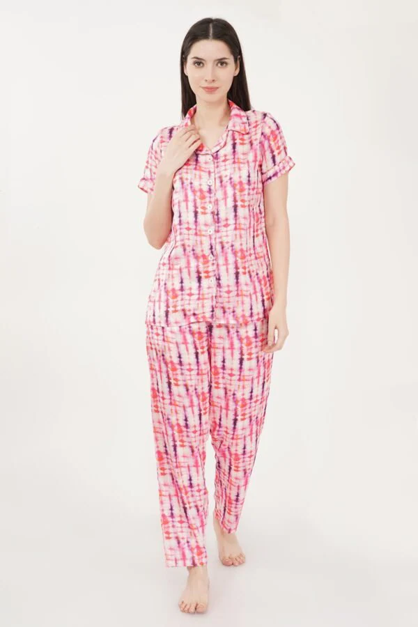 Comfy Tie-Dye Night Suit – 2 Piece Co-ord Set for Women