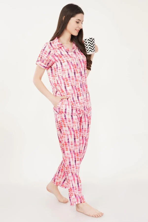 Comfy Tie-Dye Night Suit – 2 Piece Co-ord Set for Women - Image 5