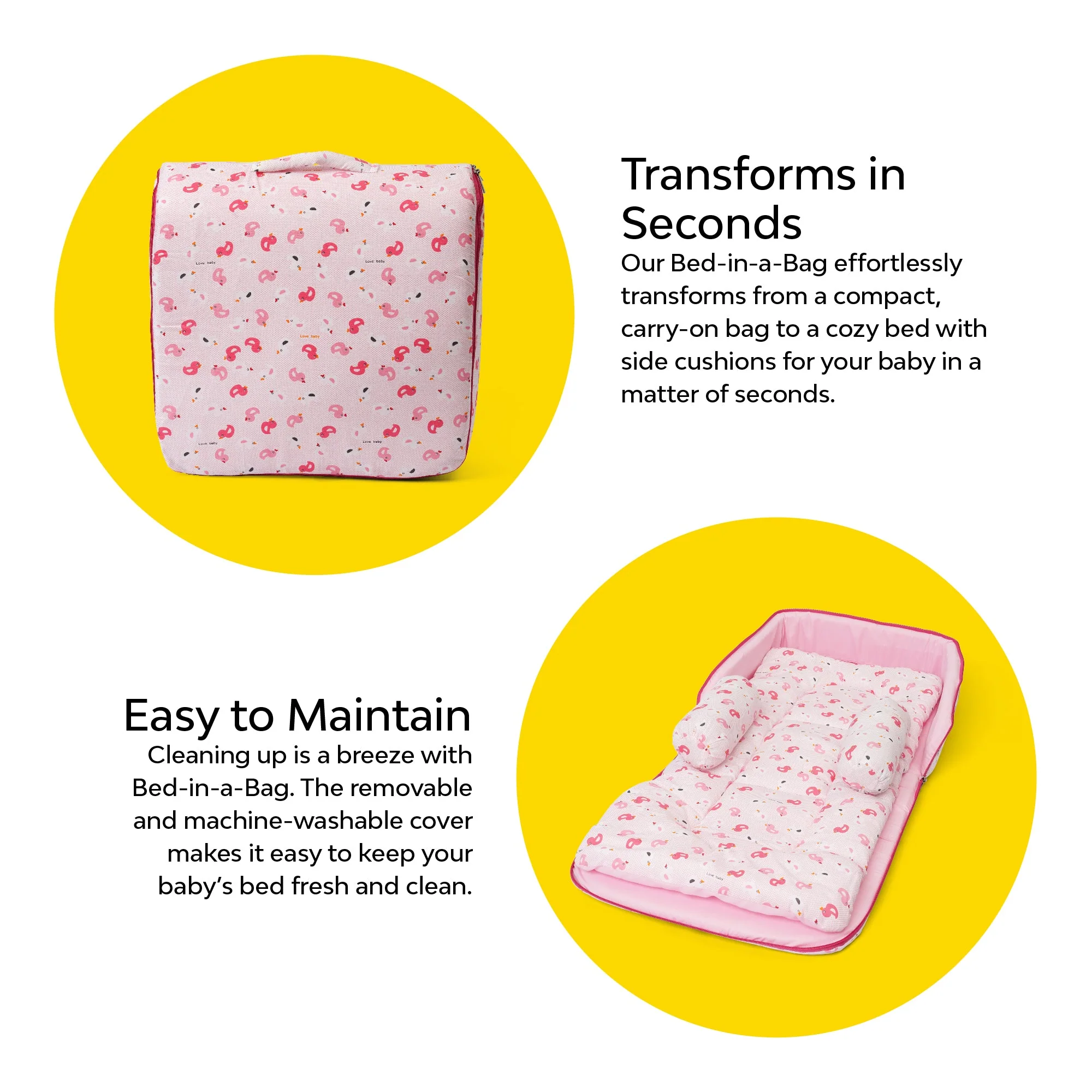 Compact Baby Bed In A Bag | Portable And Travel Friendly Baby Bed - Image 13