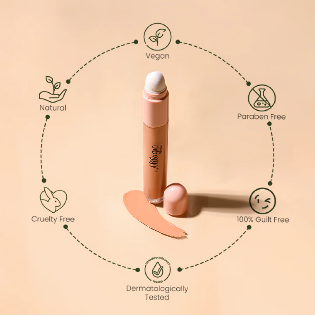 Concealer + Dual End Cream Foundation and Concealer Brush 03 - Image 7