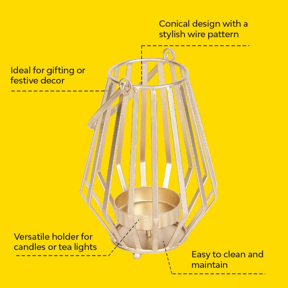 Conical Wire Lantern - Image 5