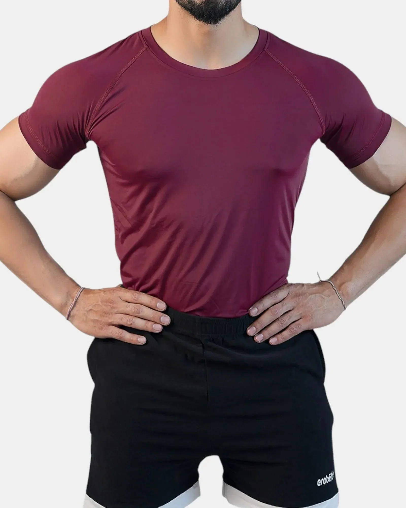 Conquer Active Tee /Maroon - Image 21