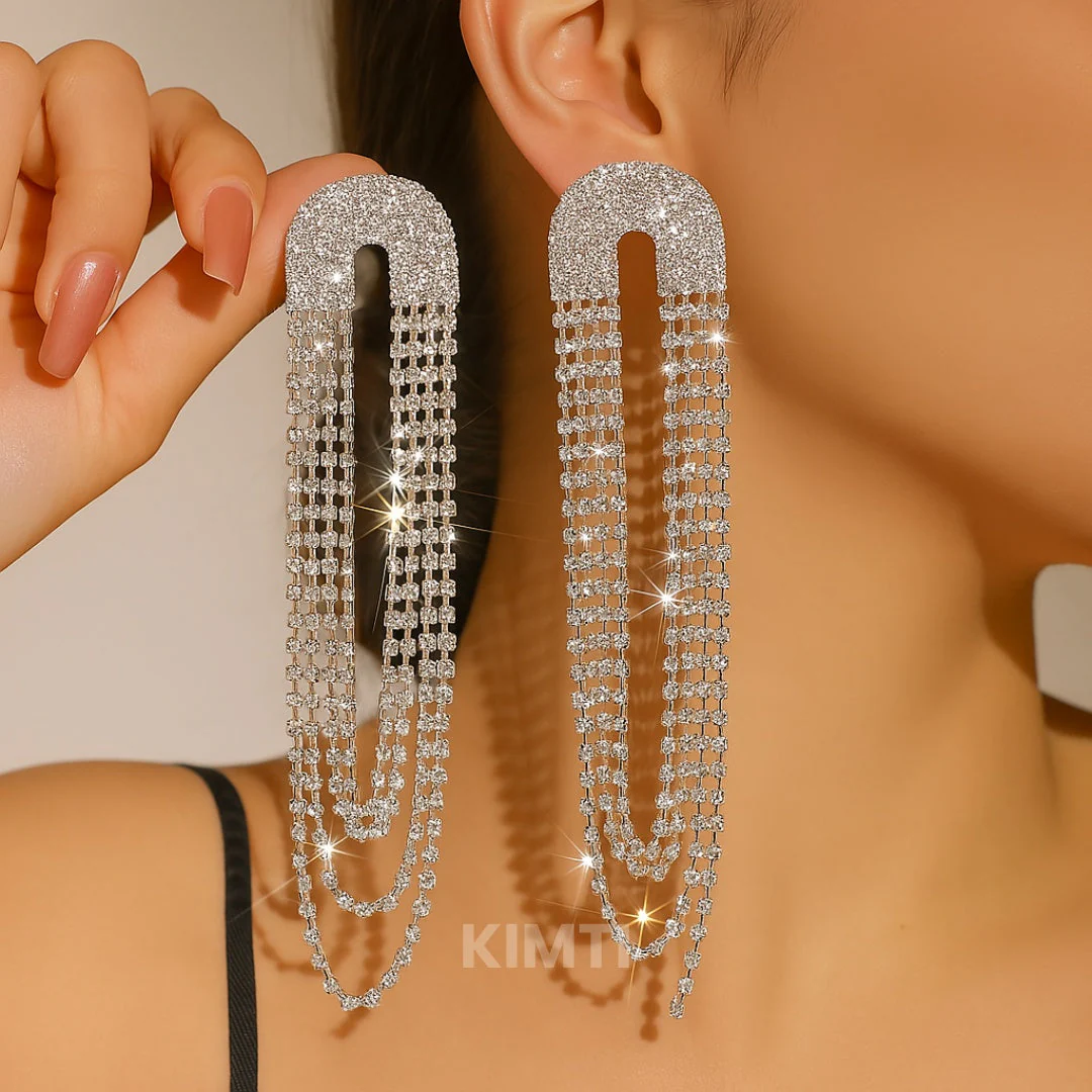 Contemporary Drop Dangler Earring - Image 2