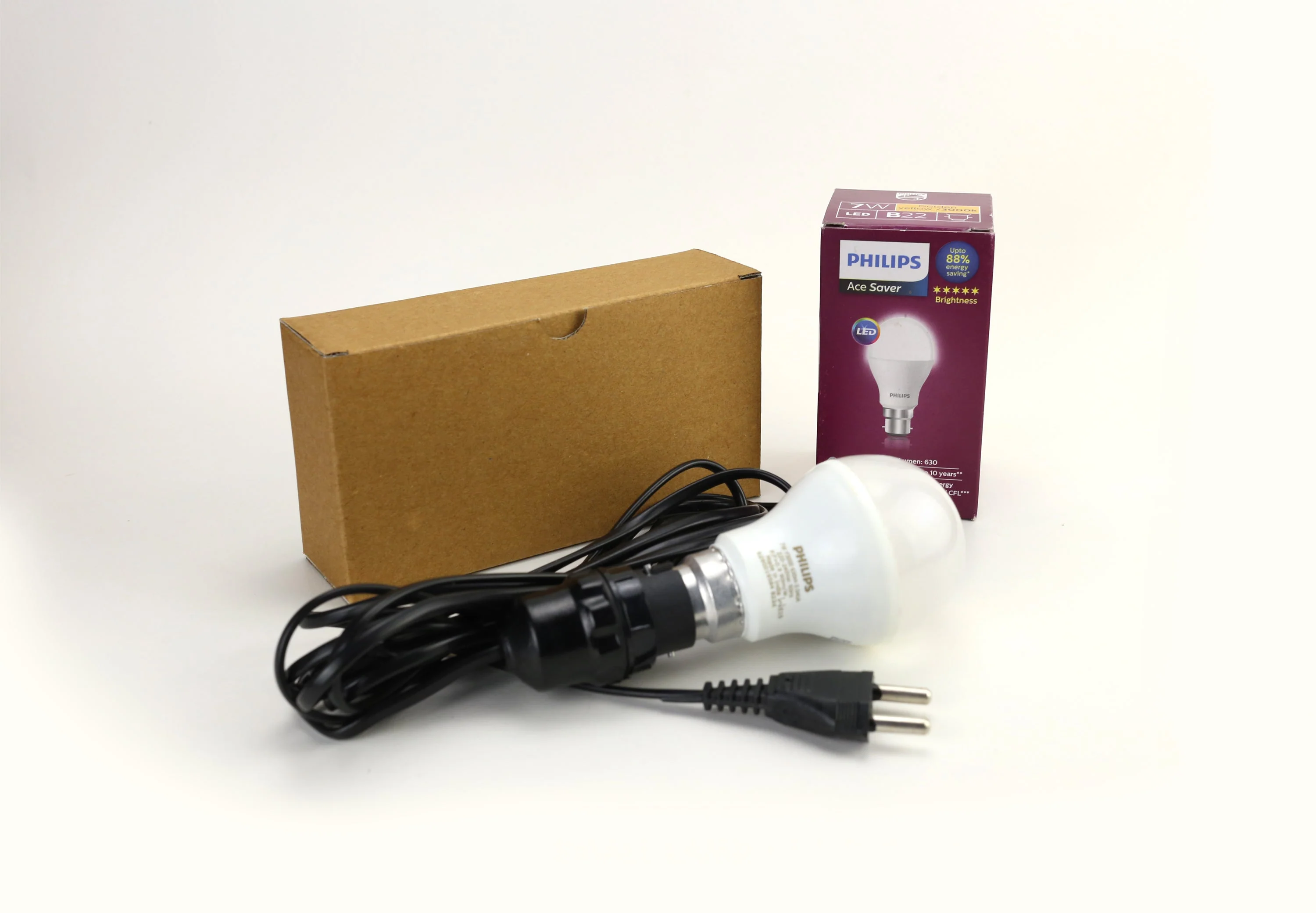 Convenience Pack with Bulb & Wire: Small Blue Hot Air Balloon Paper Lamp - Image 6