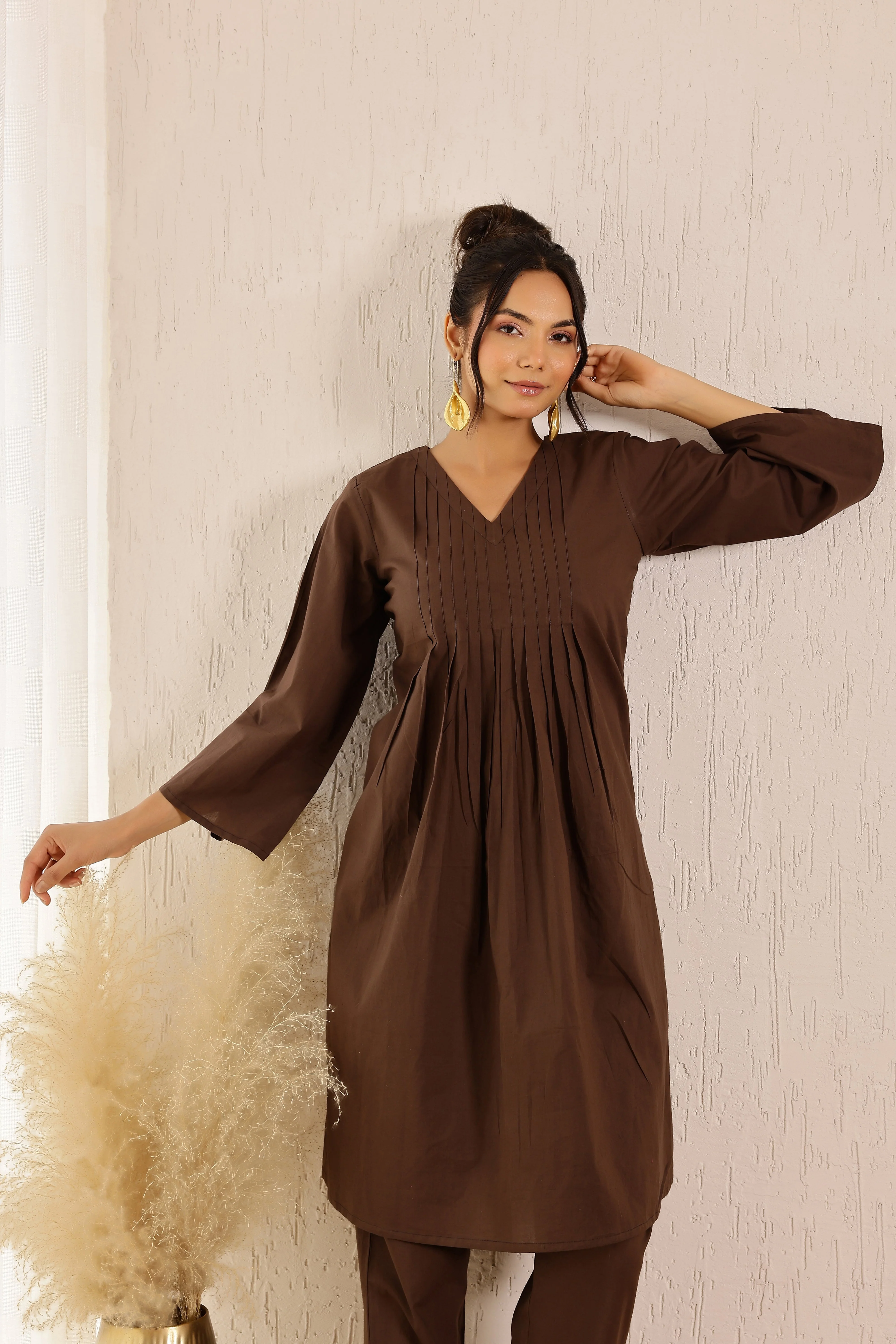 Cookie Brown Solid Coord Set - Image 5