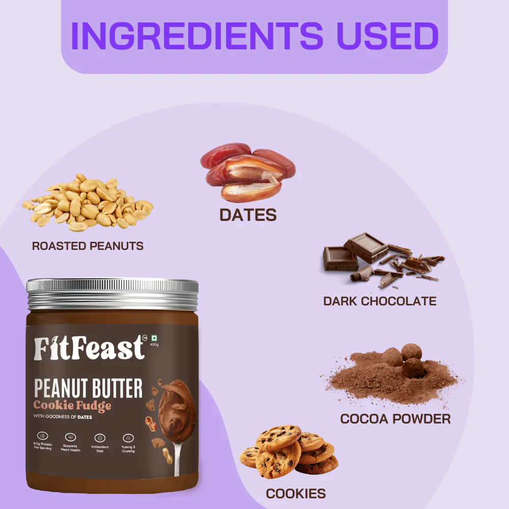 Cookie Fudge Peanut Butter 400g - Image 2