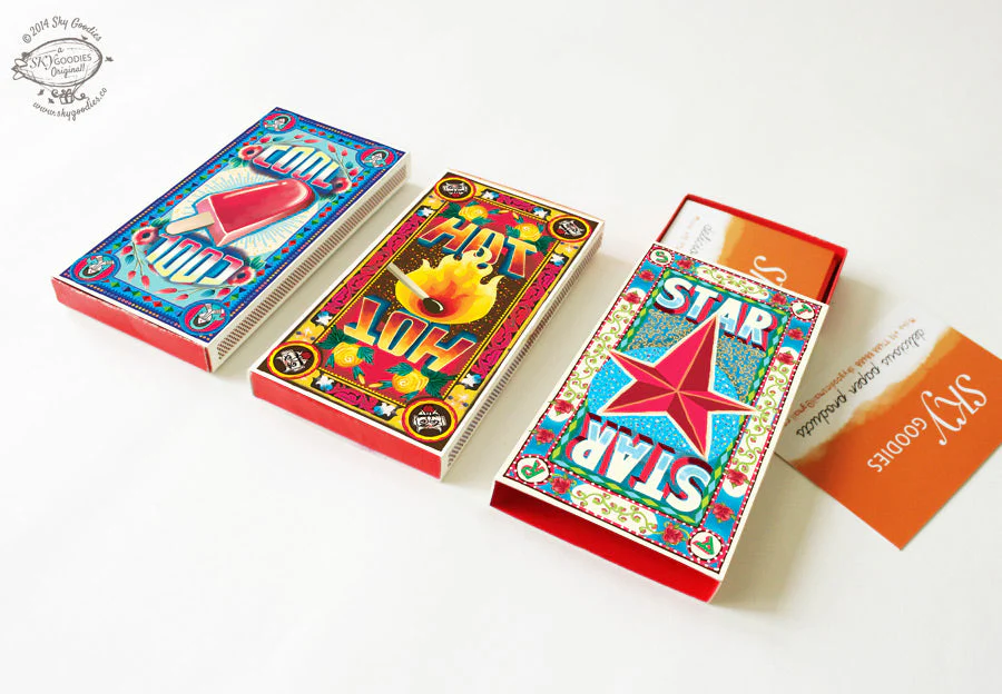 COOL Matchbox Business Card Holder DIY Paper Craft Kit - Image 2