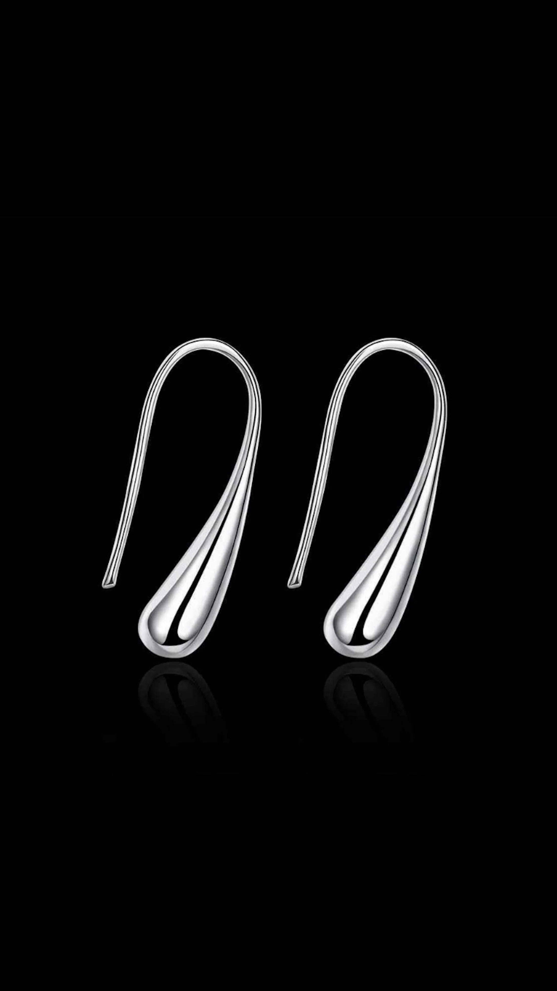 Copper Water Drop Stud Earrings, Ear Tops, Statement Earrings For Women And Girls - Image 5