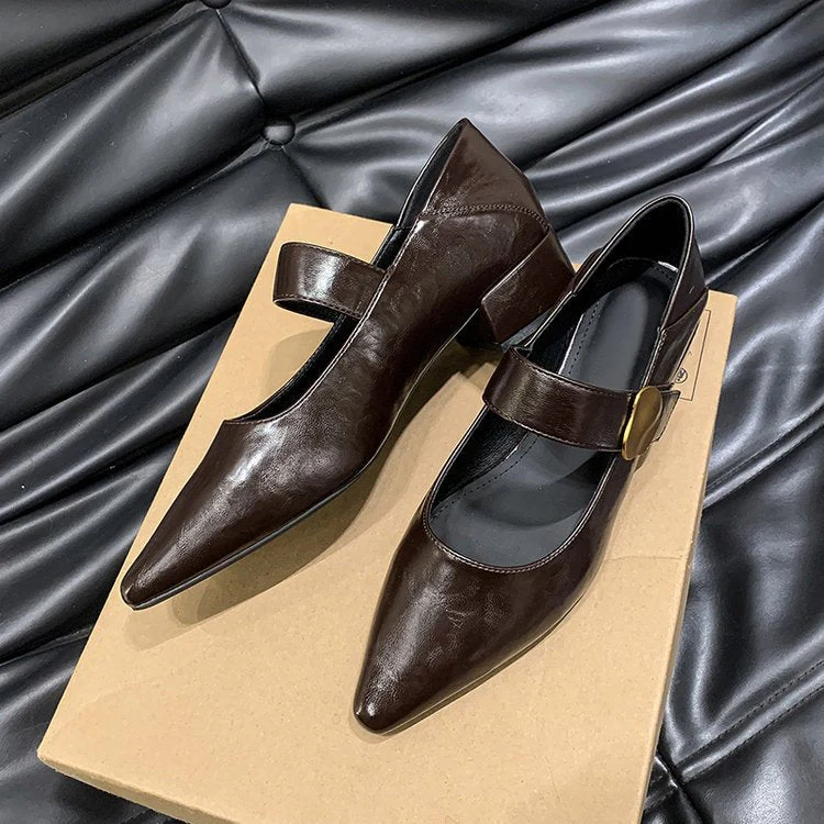 Cora Leather Shoes - Image 5