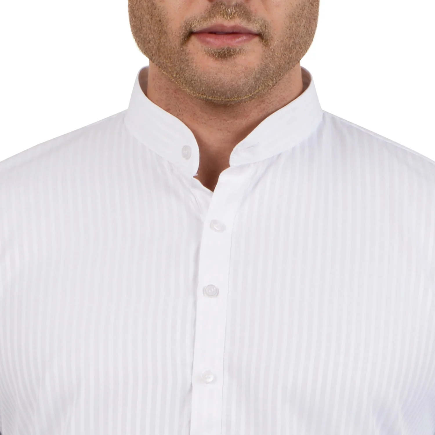 Cotton Kurta and Pant Set in Pure White - Image 6