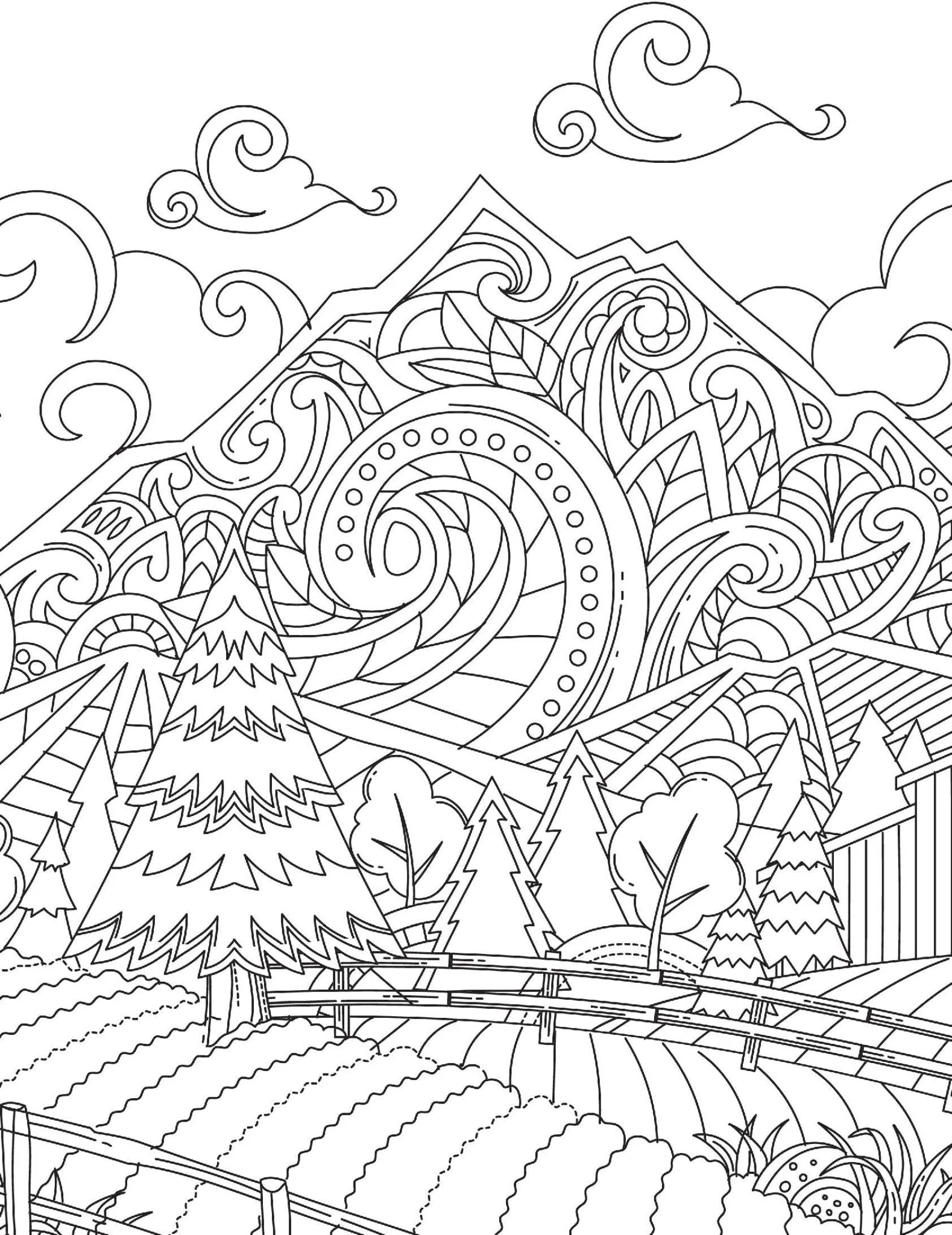 Countryside- Colouring Book for Adults - Image 4