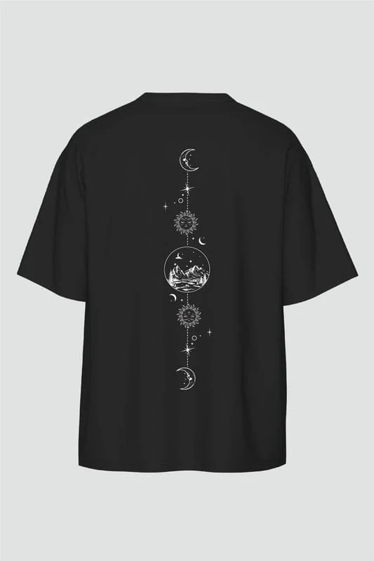 Crazybee <> Black Backprint Tshirt - Lunar - Image 2