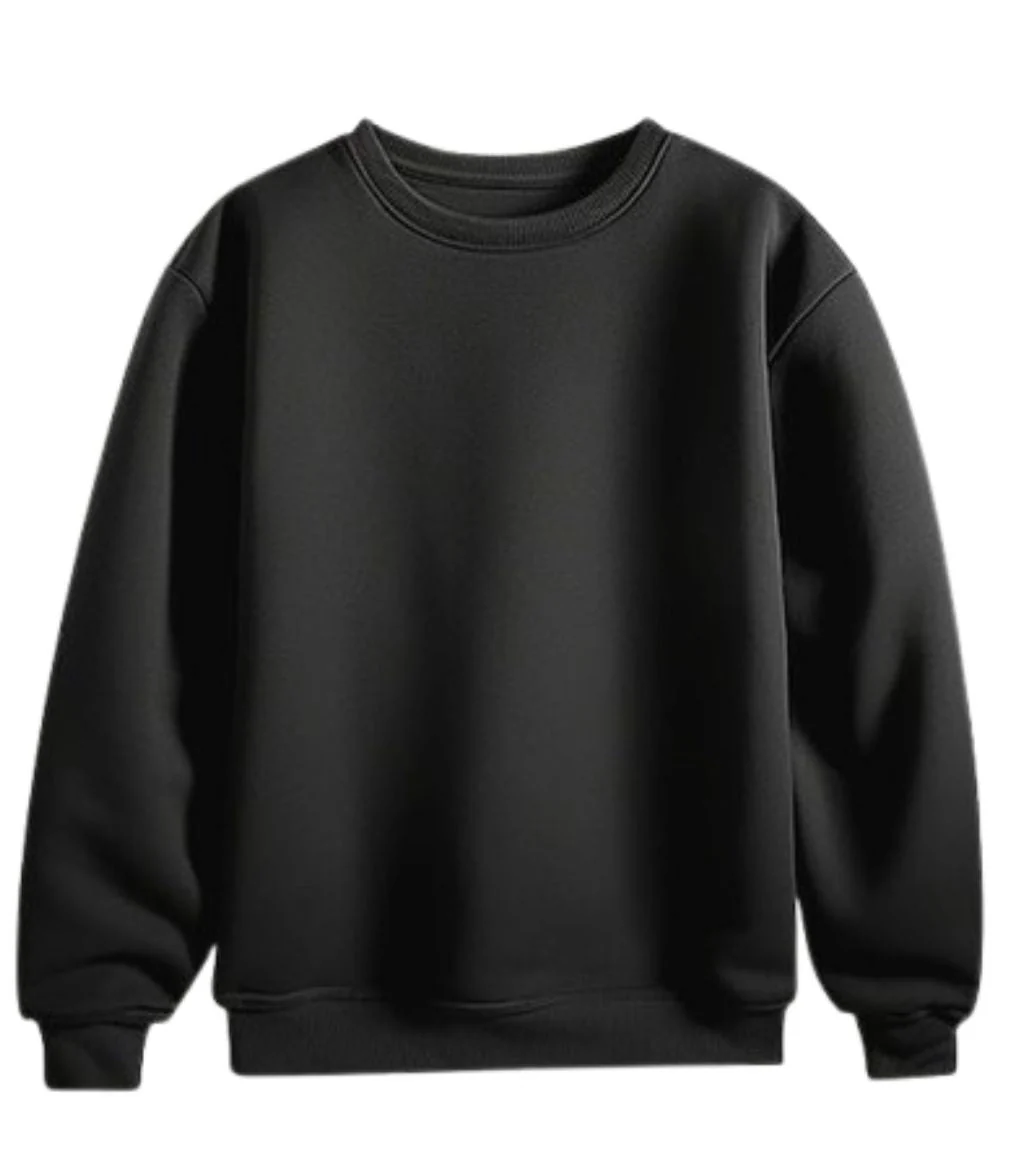 Crazybee  Fleece <> Black Sweatshirt - Image 2