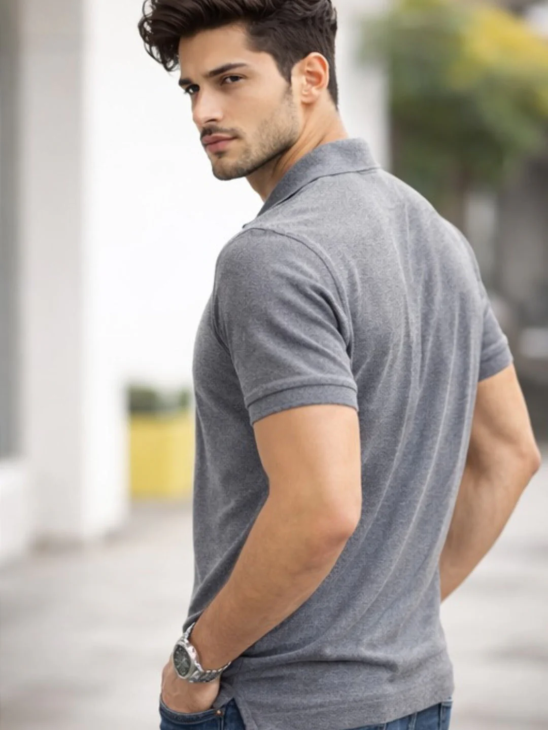 Crazybee <> Pack of 2 Polo > Off White + Dark Grey - Image 4