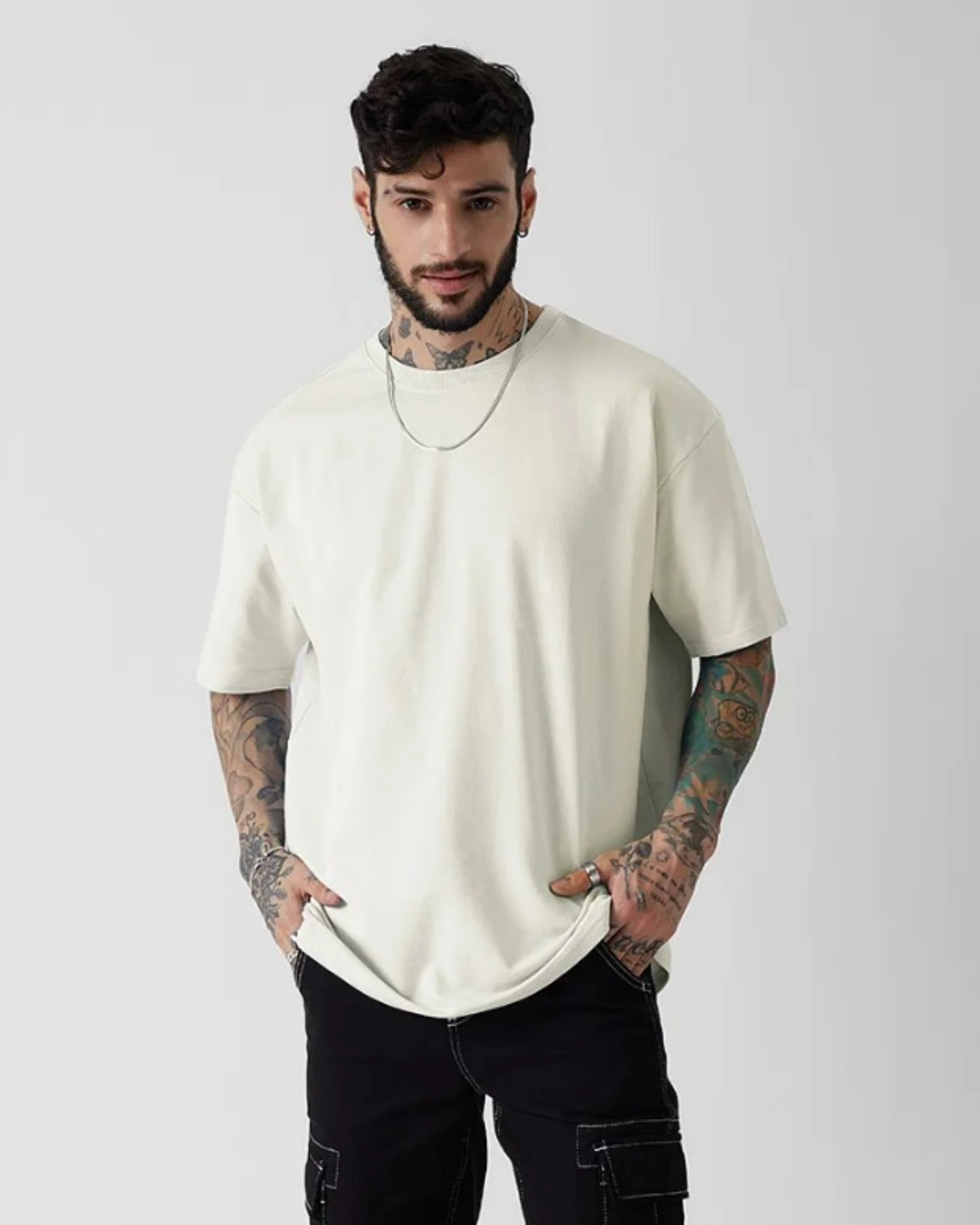 Crazybee - Pack of 3 T-Shirts (Maroon | Off-White | Black) - Image 3