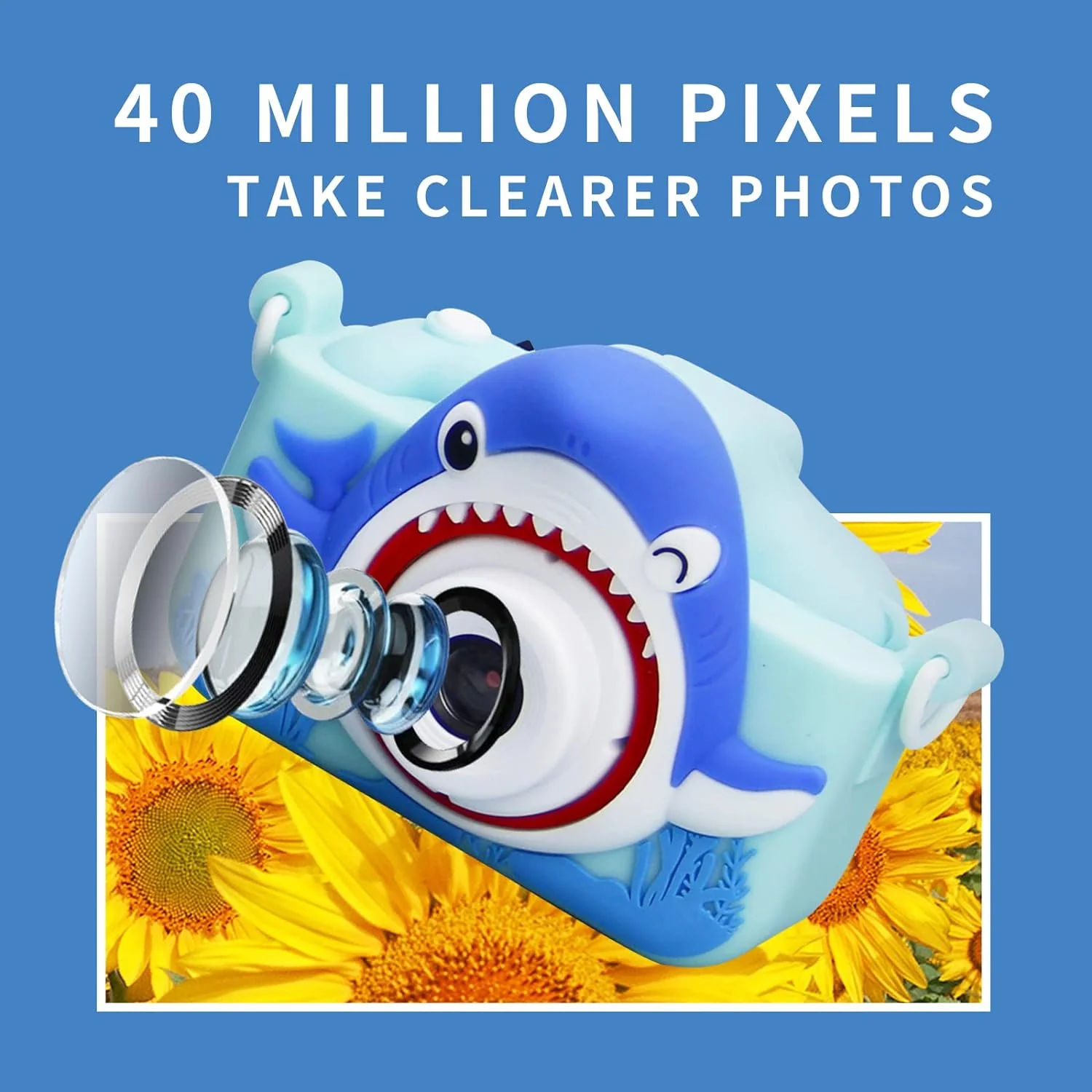 Creatures Capture: Shark -Themed Electronic Camera for Kids with Selfie Camera - Image 8
