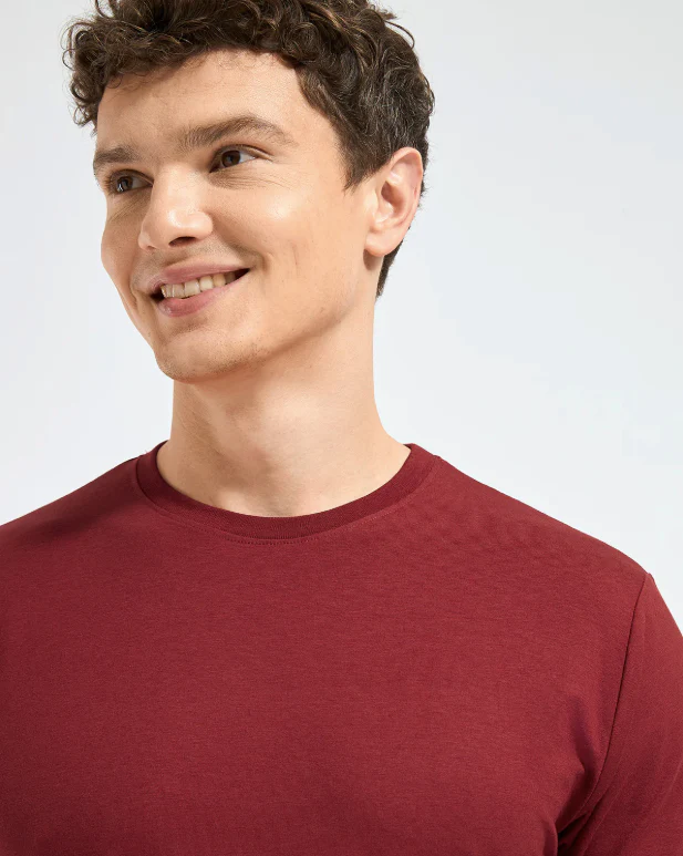 Crew Neck- Maroon - Image 2