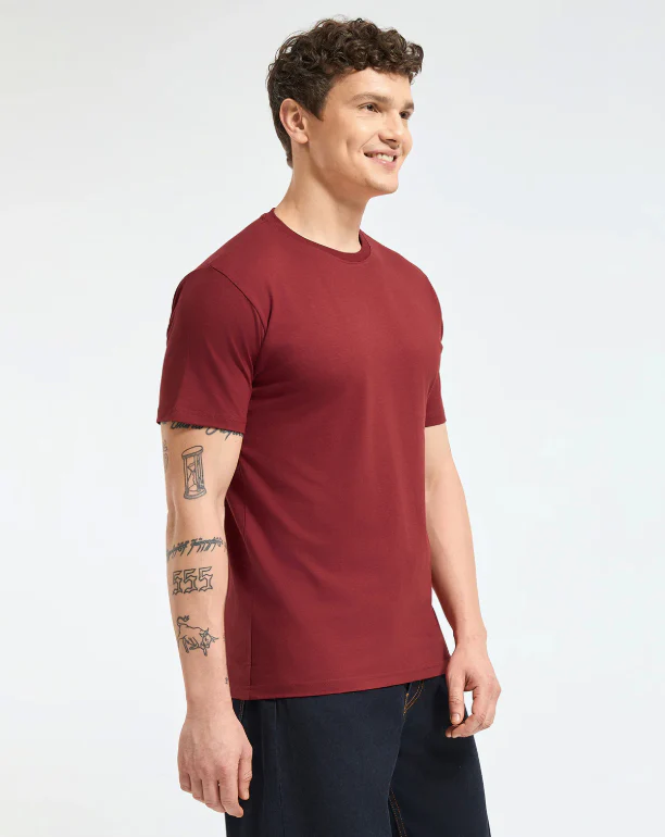 Crew Neck- Maroon - Image 5