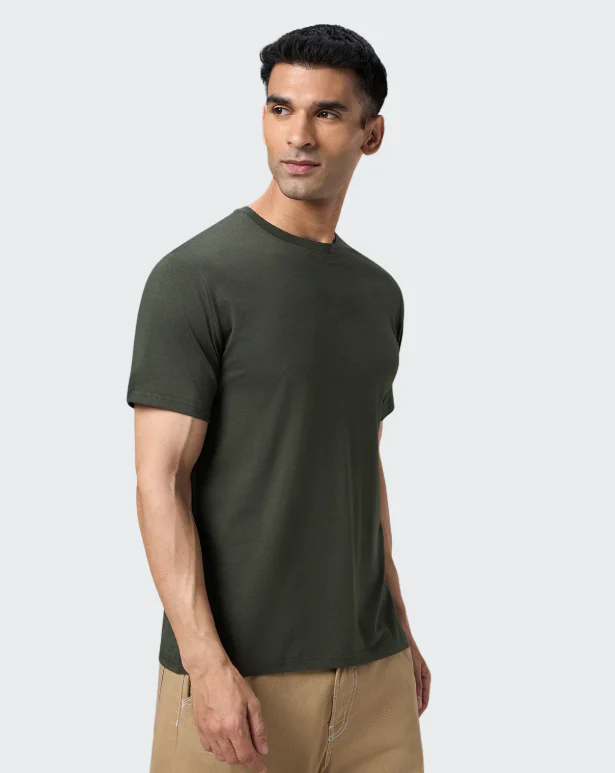 Crew Neck- Olive - Image 4