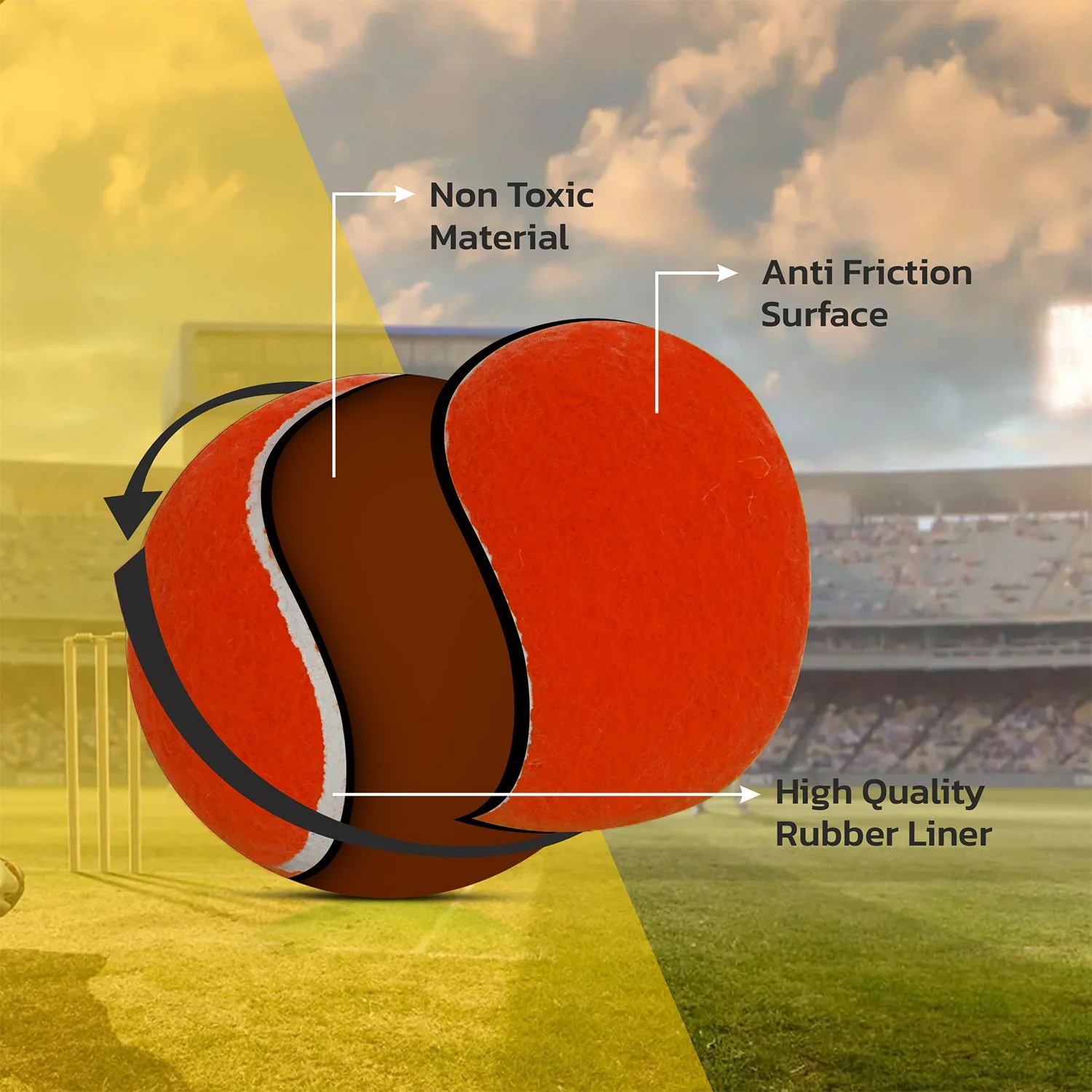 Cricket Tennis Ball - Image 10