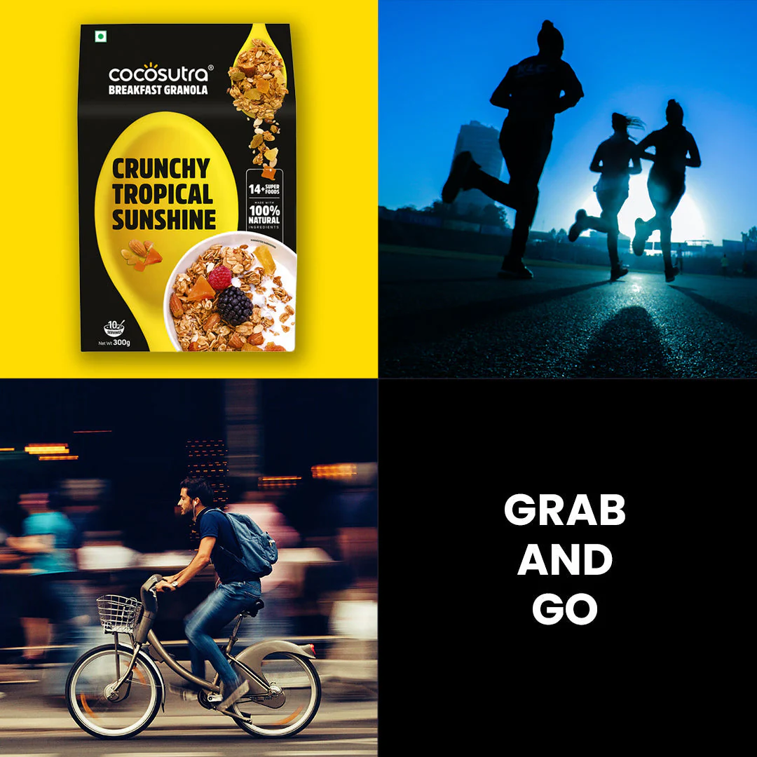 Crunchy Tropical Sunshine Breakfast Granola | Box of 2 | 300 g each - Image 6