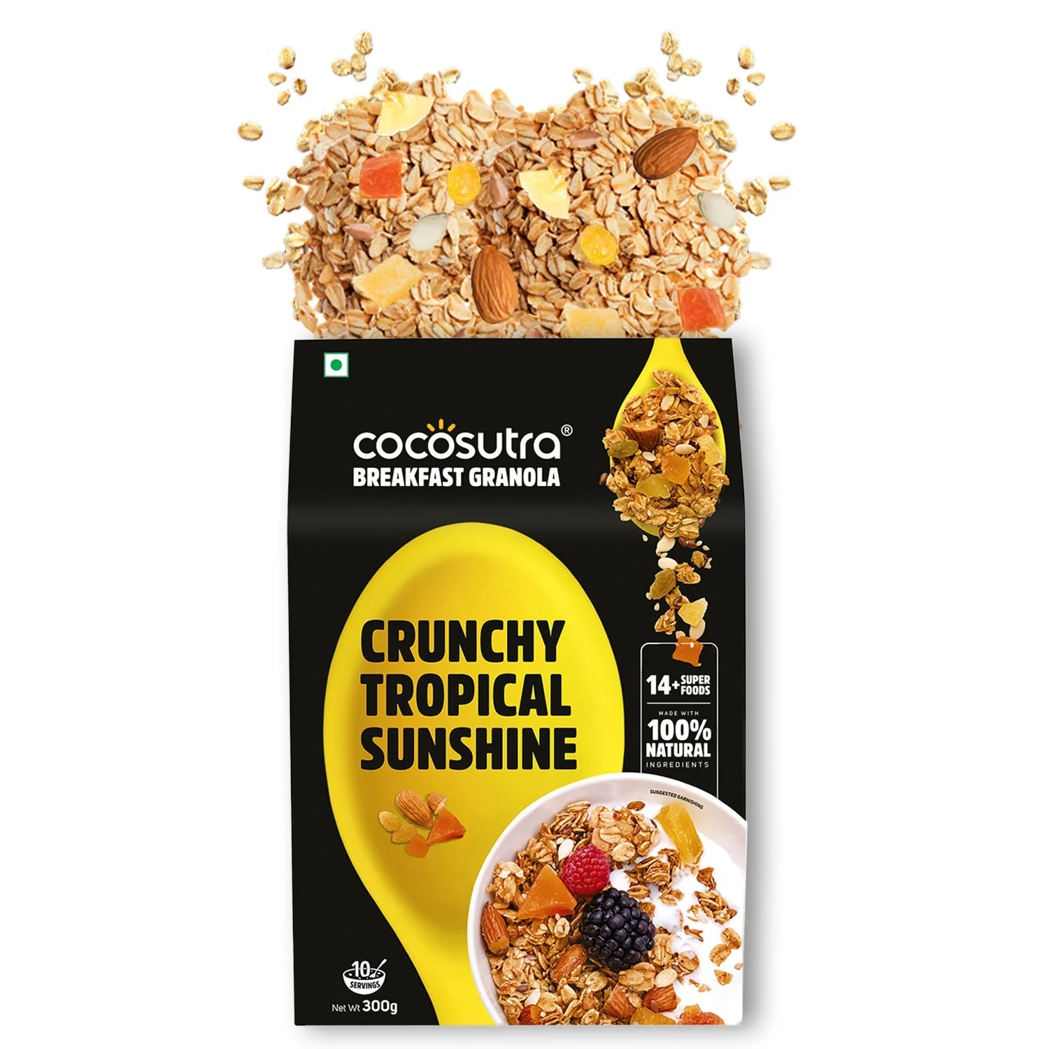Crunchy Tropical Sunshine Breakfast Granola | Box of 2 | 300 g each - Image 8
