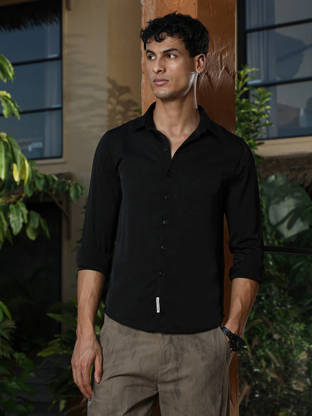 Crushed-Textured Shirt - Image 3