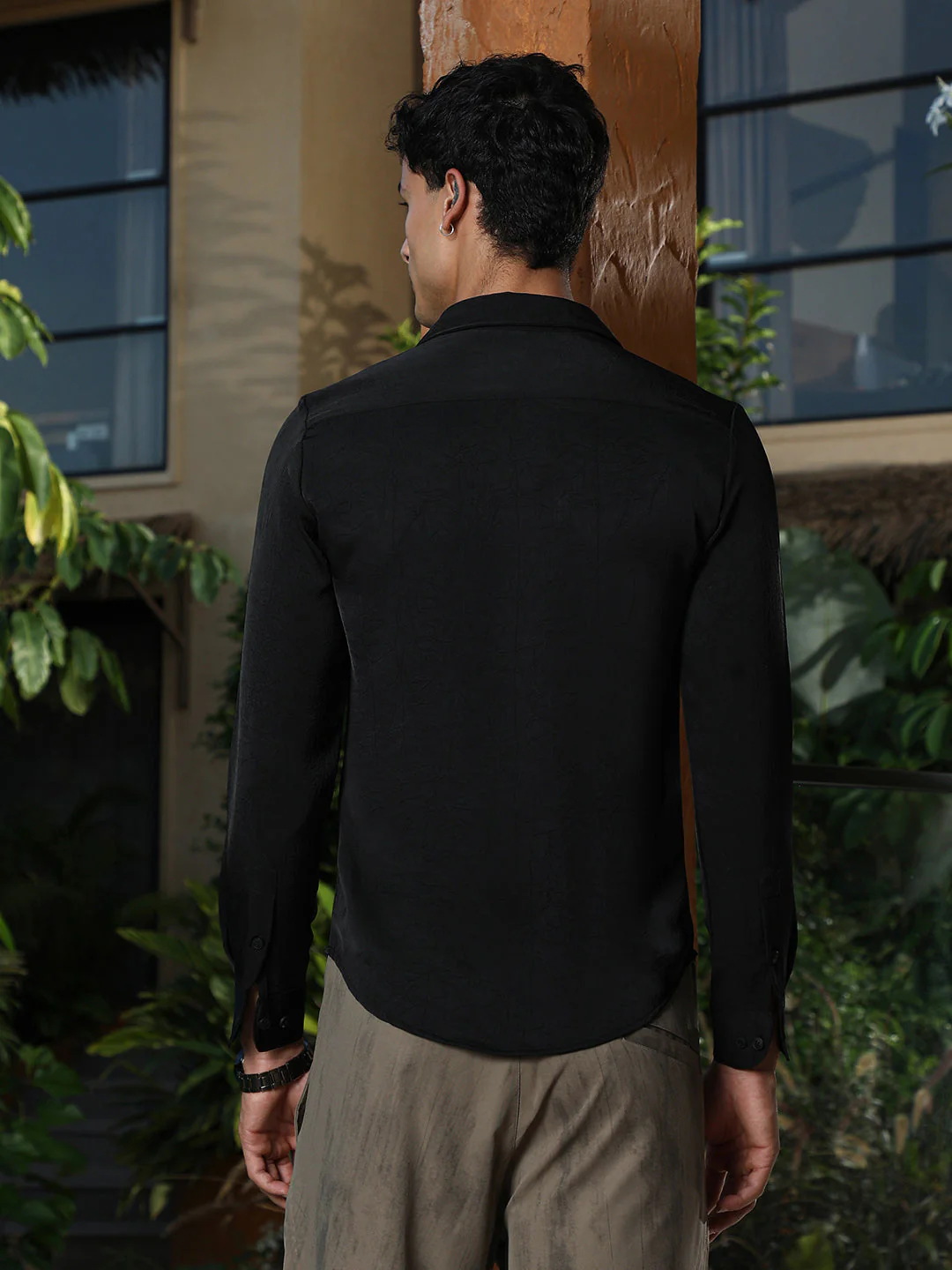 Crushed-Textured Shirt - Image 4