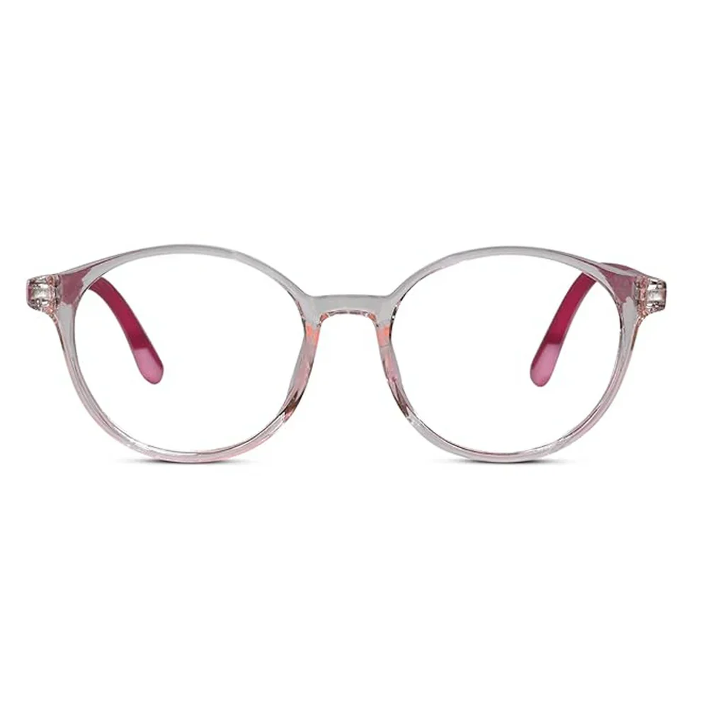 Crystal Blue Round Eyeglasses For 5-10 Yrs Kids - Image 6