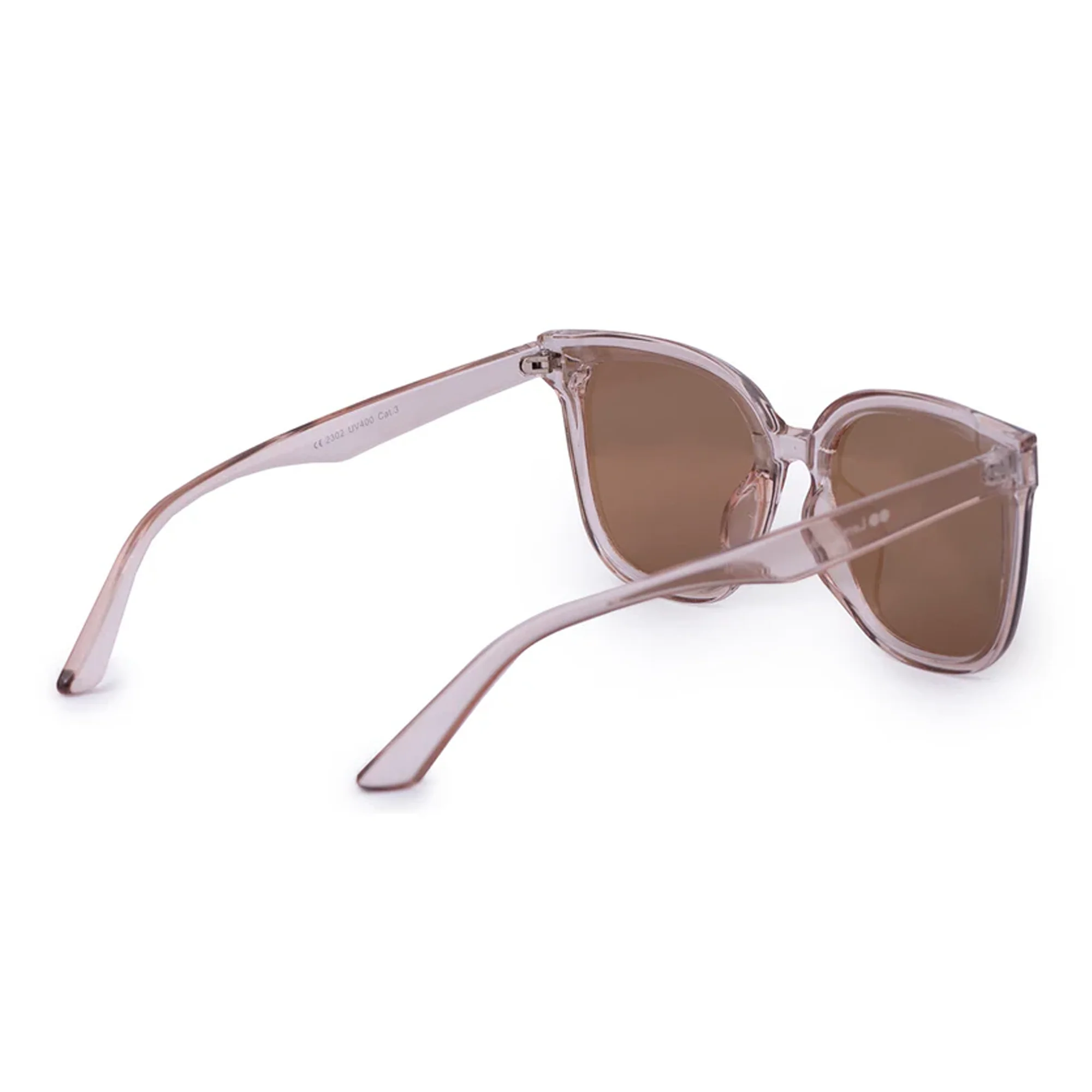 Crystal Brown Oversize Cat eye Sunglasses - Image 5
