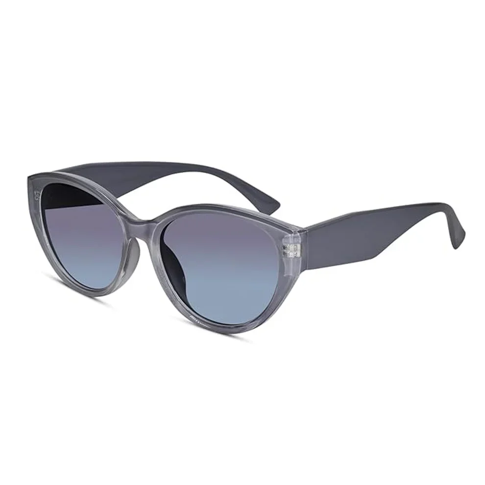 Crystal Brown Stylish Cat Eye Sunglasses - Image 6