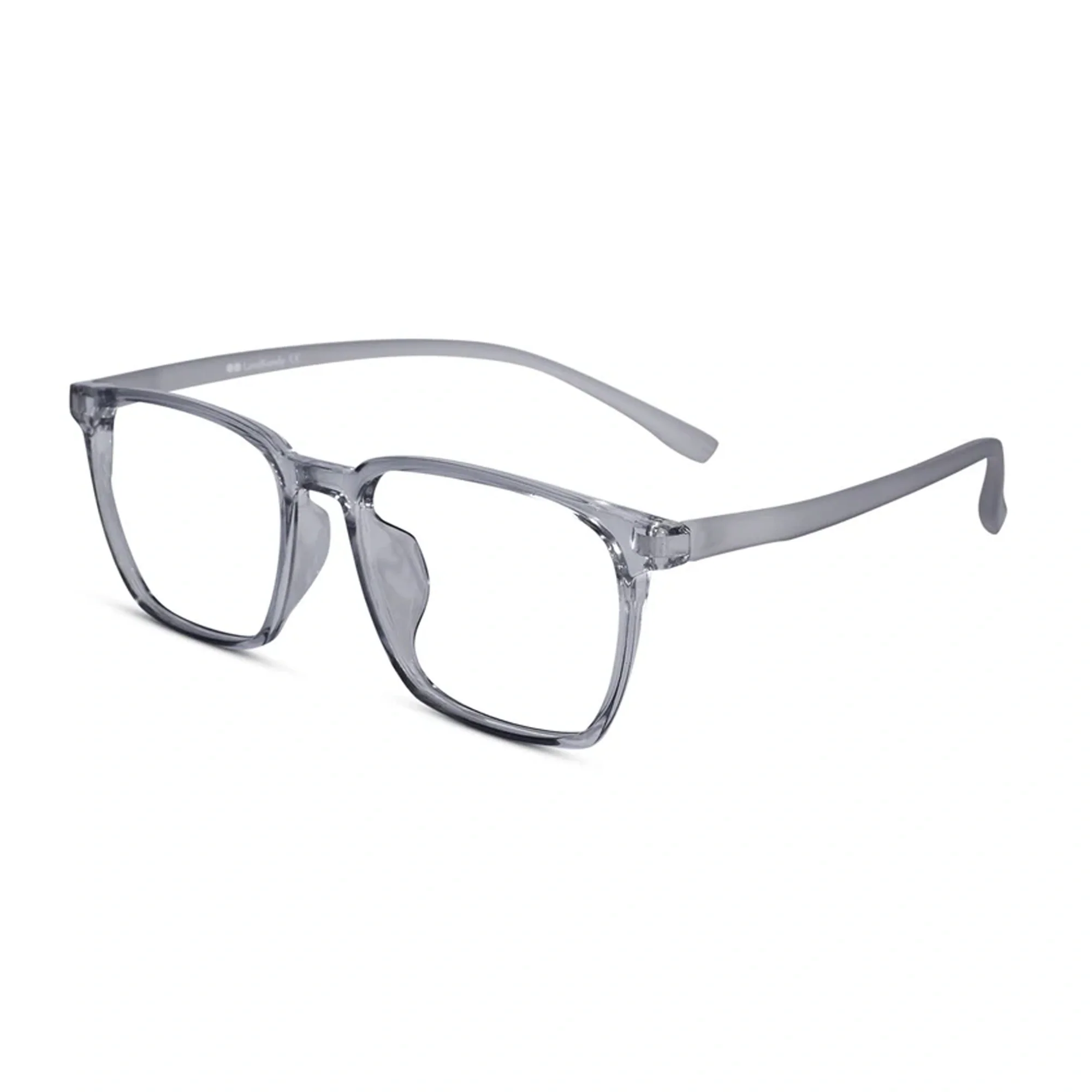 Crystal Grey Full Rim Rectangle Eyeglasses For Men & Women