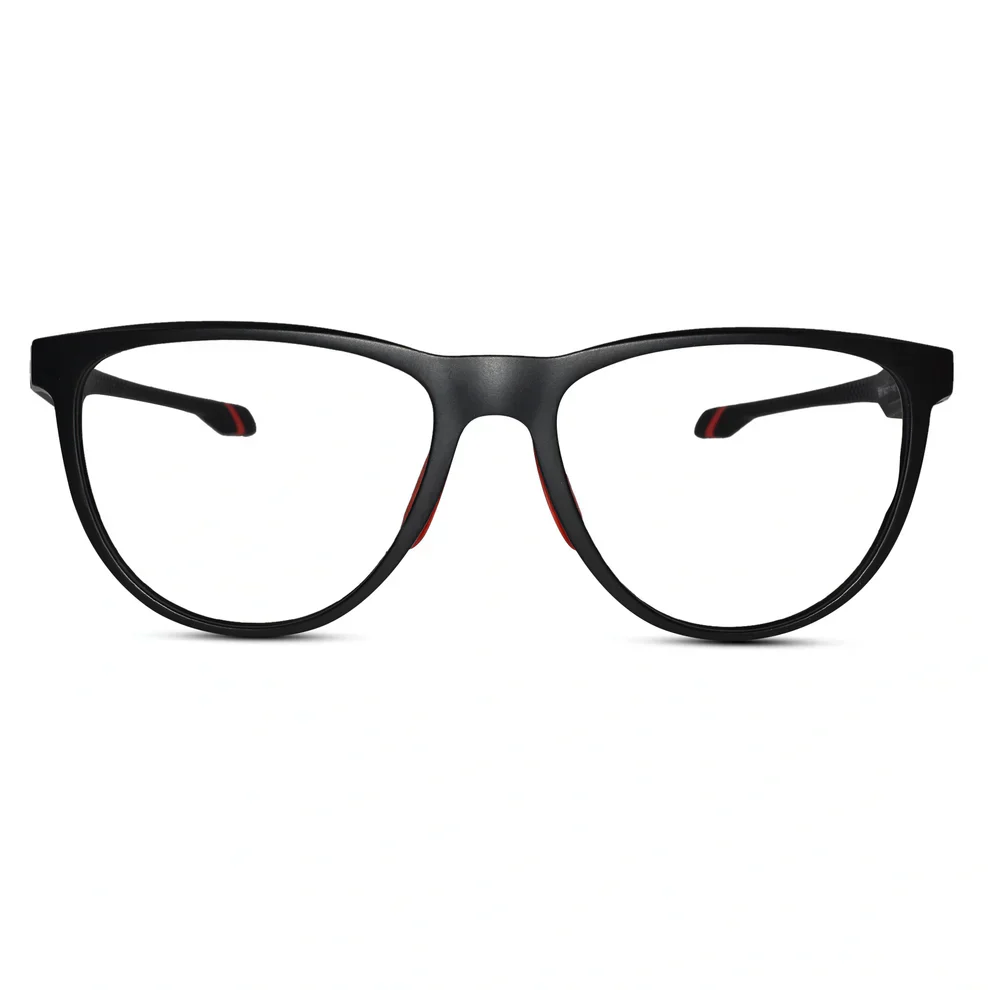 Crystal Grey With Anti Grip Blue Sports Eyeglasses - Image 5