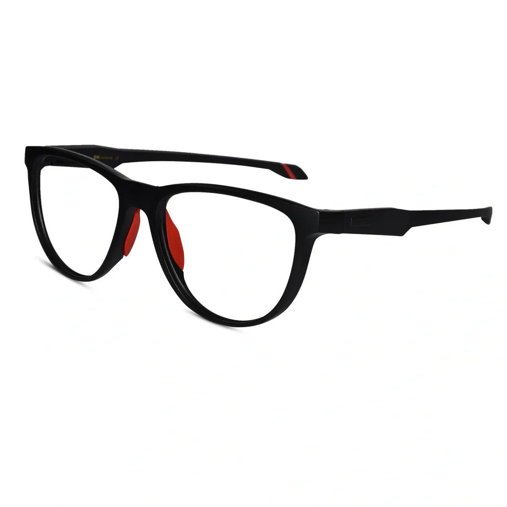 Crystal Grey With Anti Grip Blue Sports Eyeglasses - Image 7