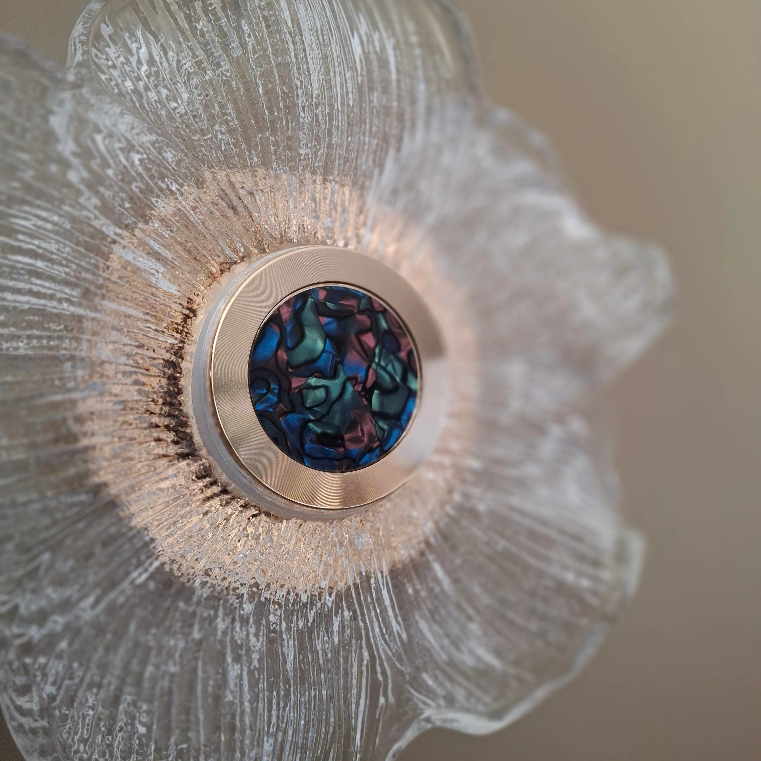 Crystal LED Flower Glass Style Wall Light - Image 3