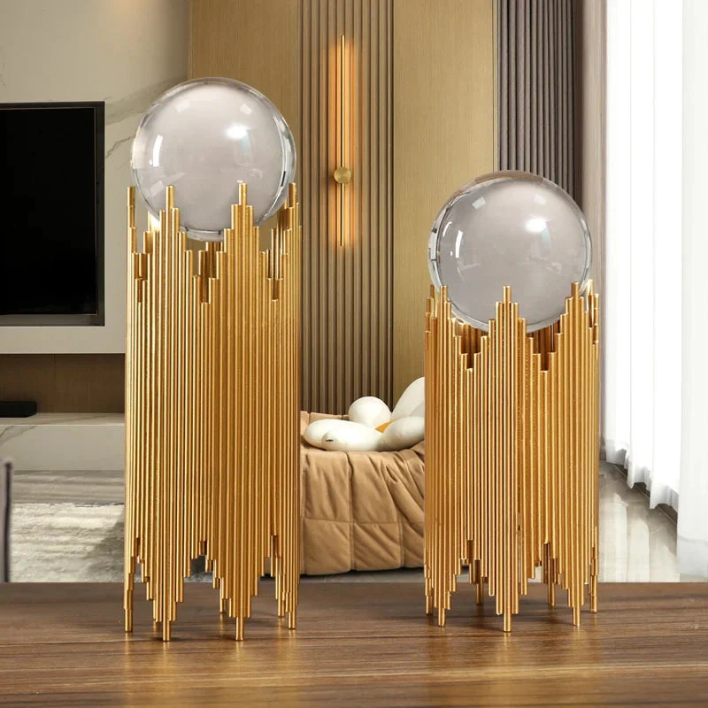 Crystal Nordic Luxury Golden Metal Stand - Image 5