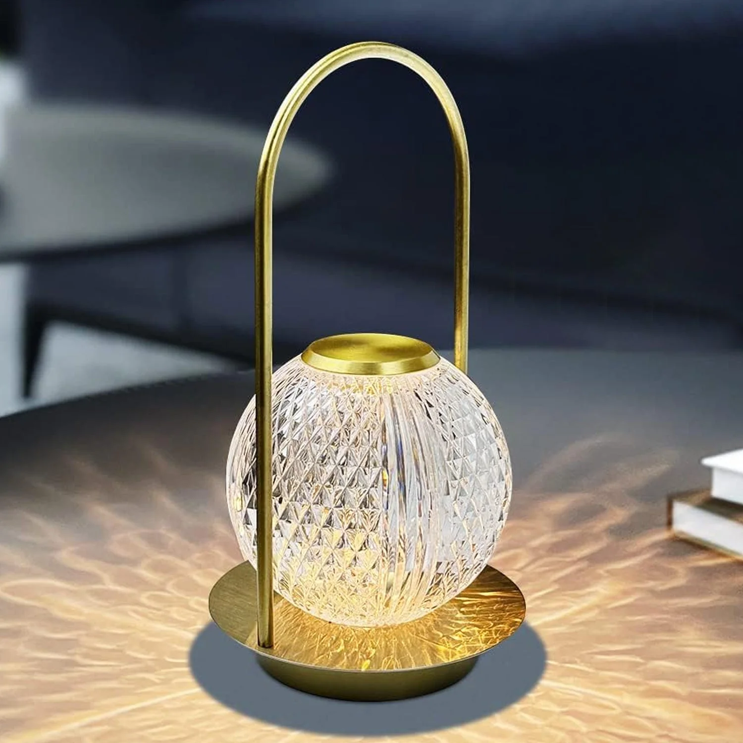 CrystalGlow: Rechargeable LED Table Lamp - Image 4