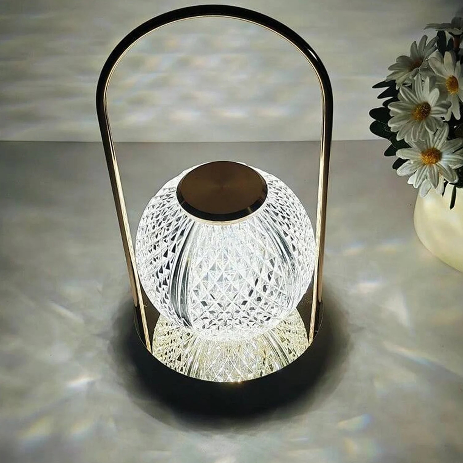 CrystalGlow: Rechargeable LED Table Lamp - Image 5