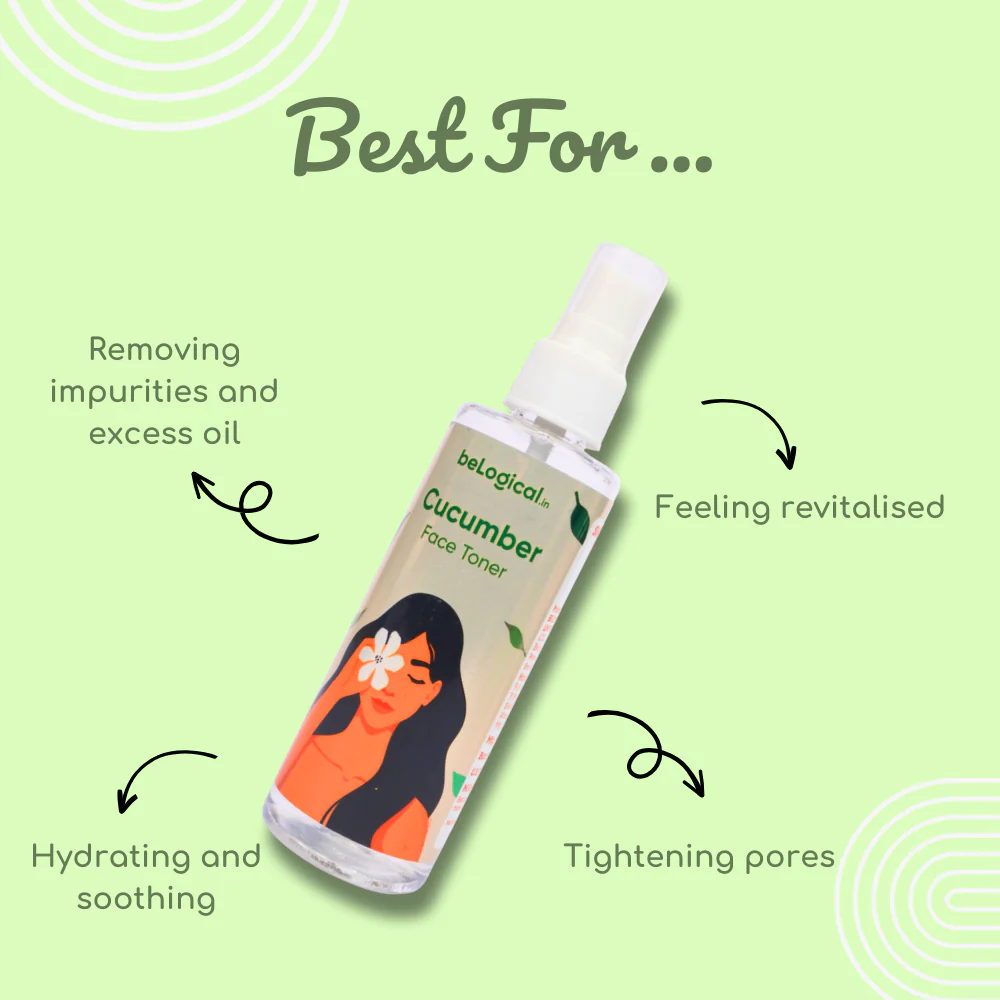 Cucumber Face Toner | Refreshing & Pore-Tightening | Natural face toner | 100ml - Image 4