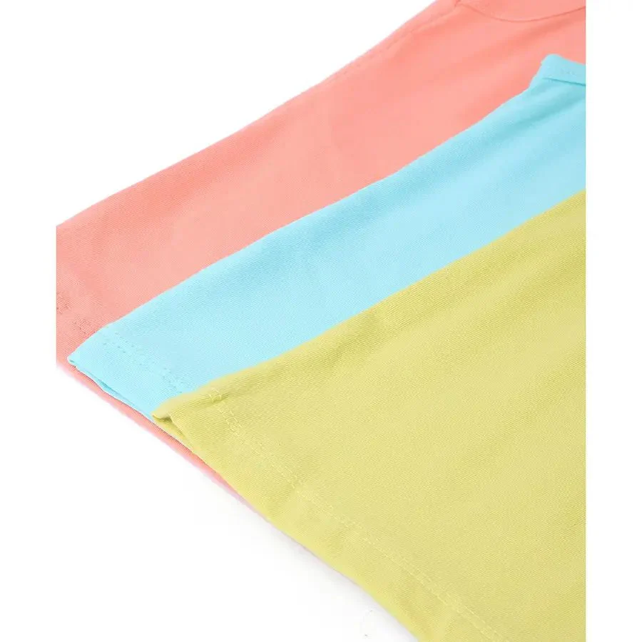 Cuddle Unisex Sky Spandex Baby Vests Set (Pack Of 3) - Image 9