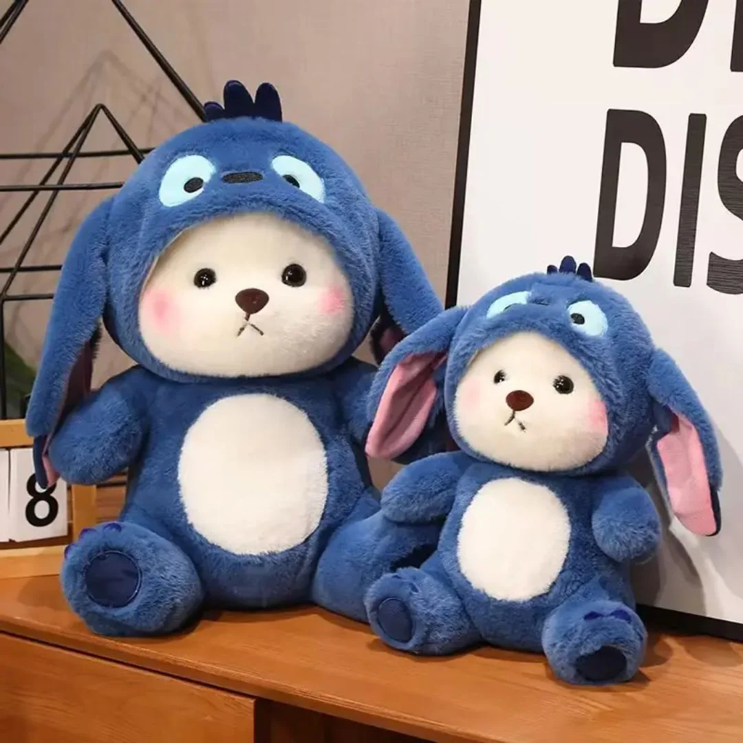 CuddleNest 30 cm Plush Teddy Bear in Blue Animal Costume with Big Ears – Soft and Huggable Stuffed Toy for Kids, Perfect for Gifting & Decor - Image 5
