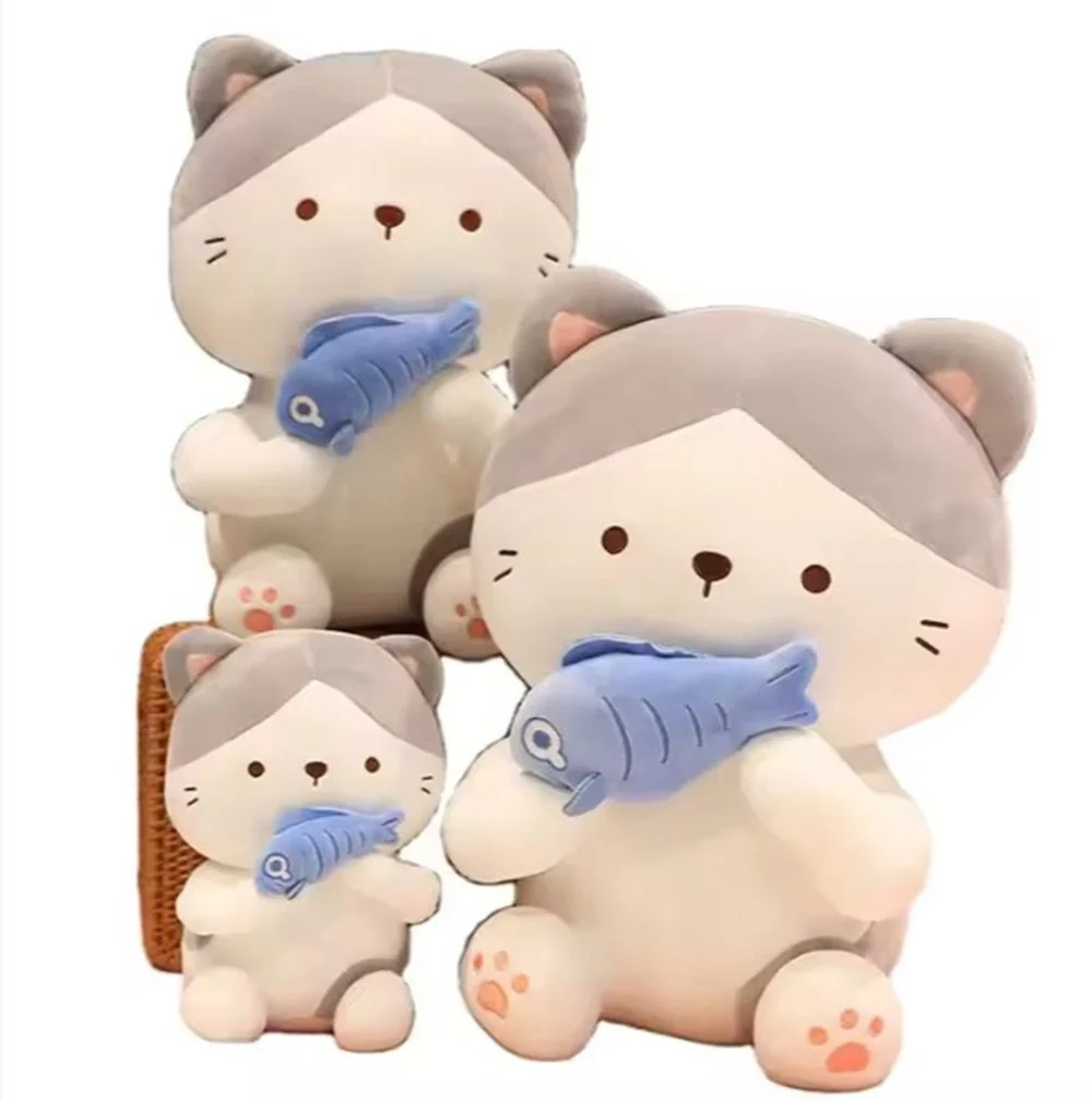 CuddleNest Adorable and Safe Fish Cat Plush Toy for Children – Non-Toxic, Huggable, Washable & Perfect for Birthdays or Nursery Decor - Image 11