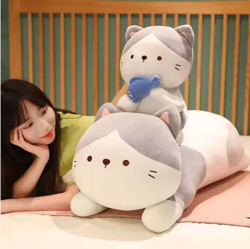 CuddleNest Adorable and Safe Fish Cat Plush Toy for Children – Non-Toxic, Huggable, Washable & Perfect for Birthdays or Nursery Decor - Image 14