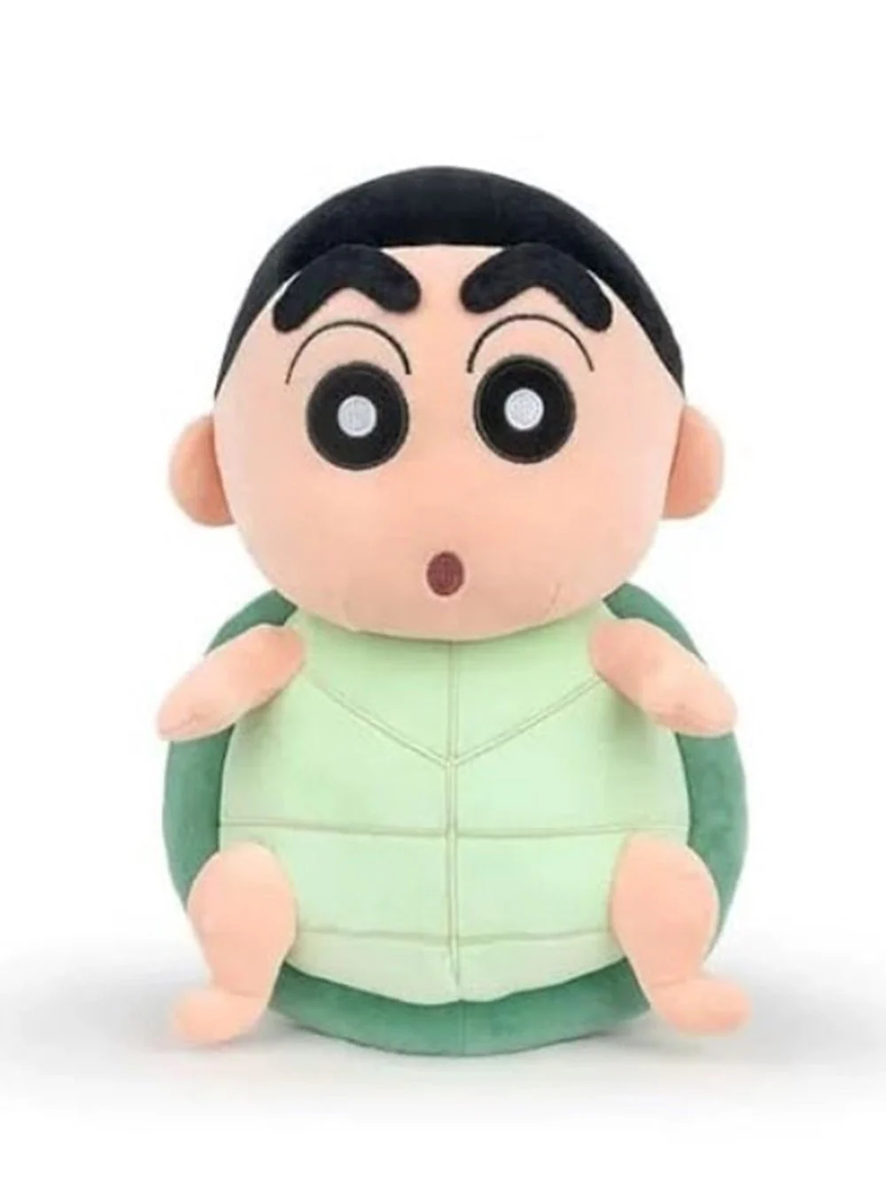 CuddleNest Cute Anime Shinchain Character Plush Toy | Shin chan Inspired Soft Doll with Green Shell Design | 25cm Stuffed Plushie Gift for Kids & Girls - Image 3
