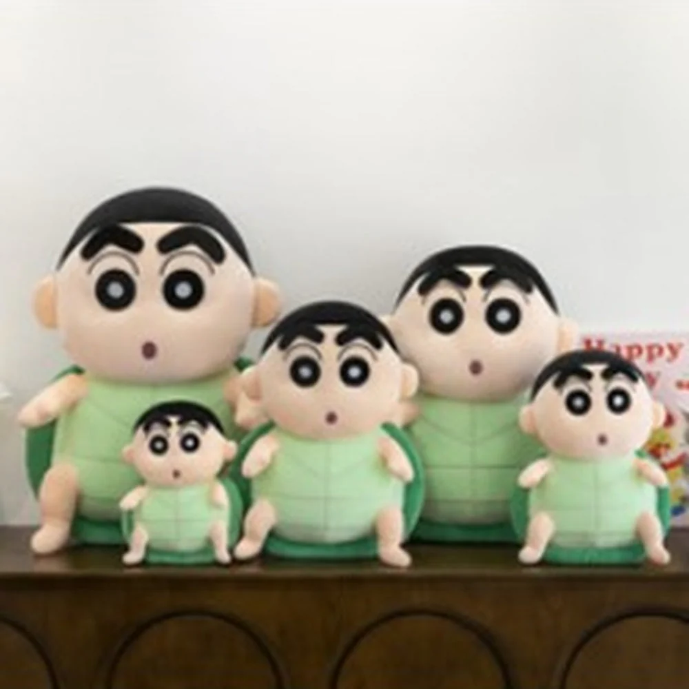 CuddleNest Cute Anime Shinchain Character Plush Toy | Shin chan Inspired Soft Doll with Green Shell Design | 25cm Stuffed Plushie Gift for Kids & Girls - Image 6